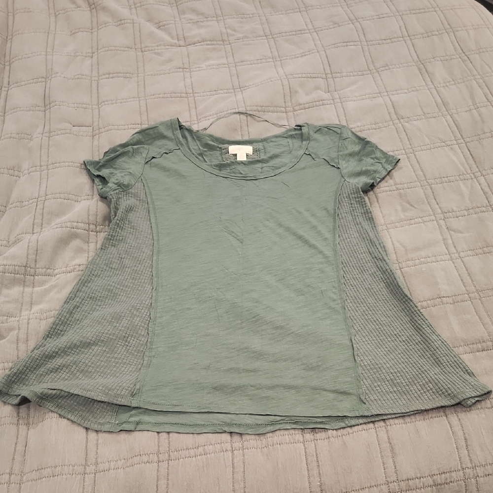 Cupio Sage Green Short Sleeve Top Size XL!
